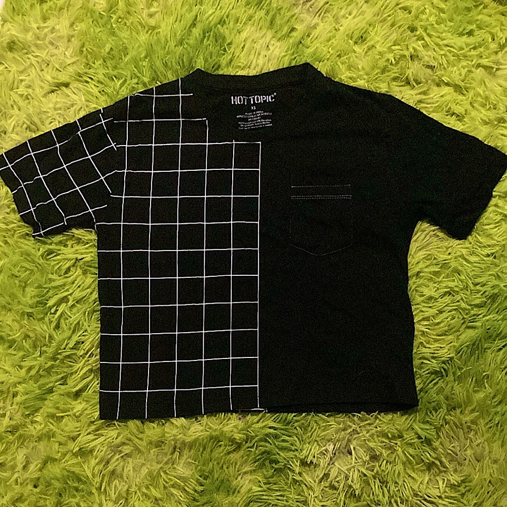 Hot topic XS crop top black